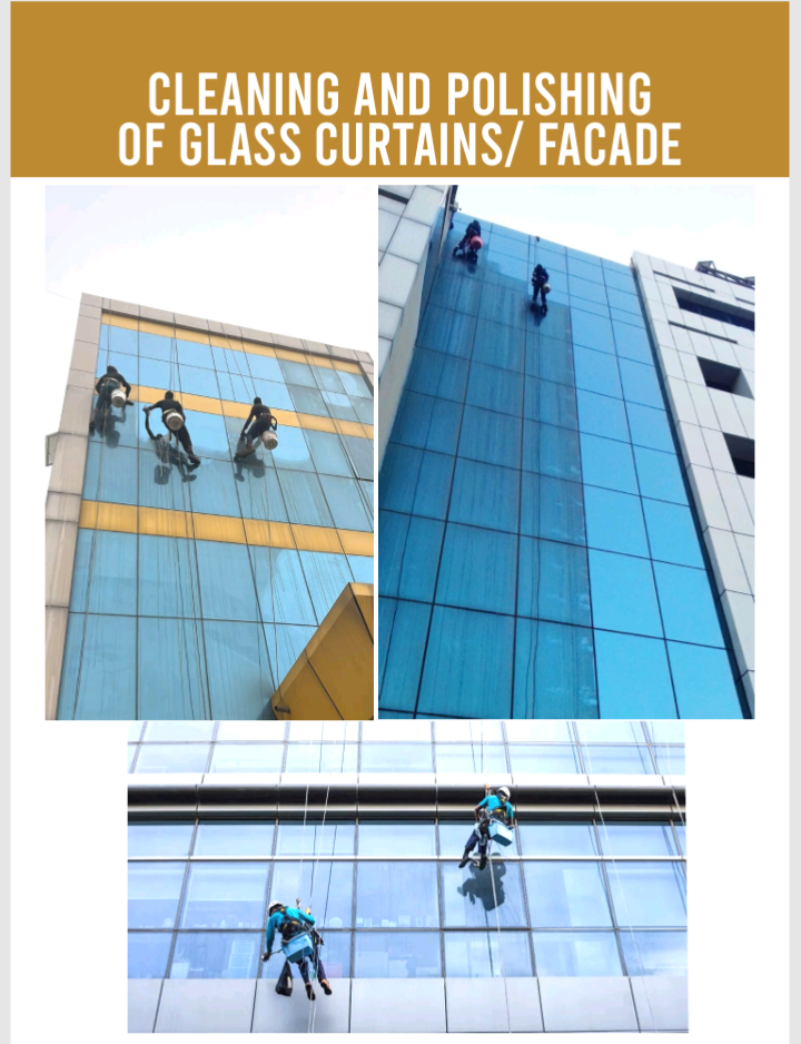 Exterior cleaning of residential building At Spintex
