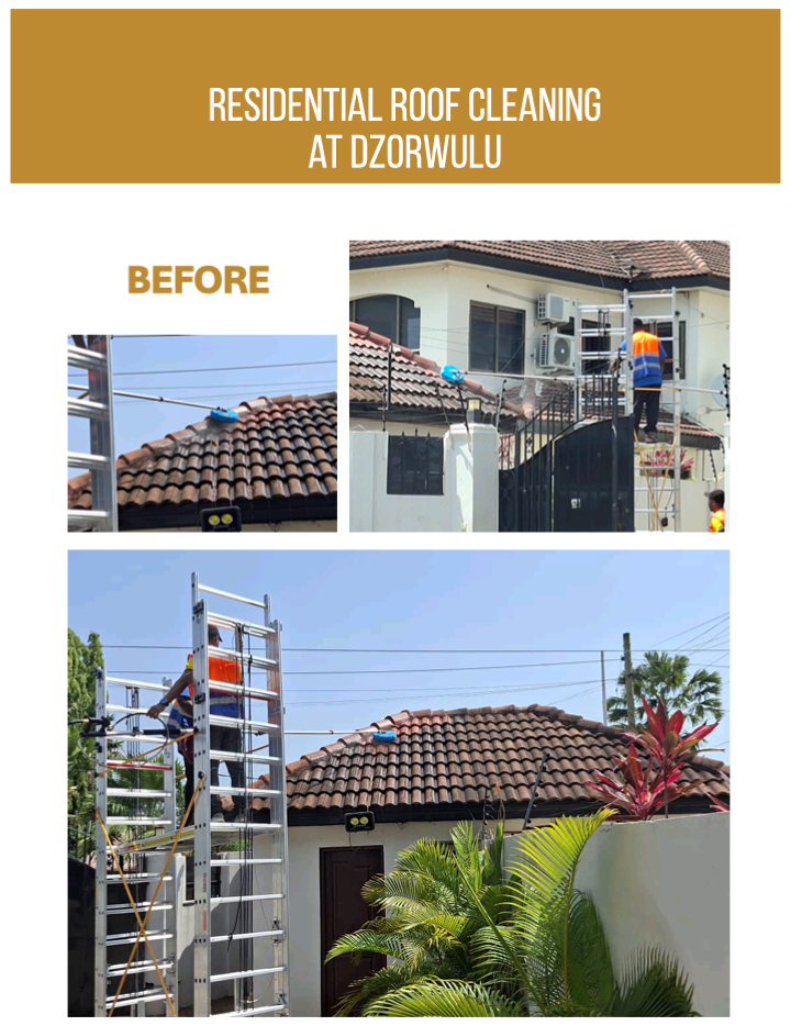 Exterior cleaning of kasapreko warehouse
